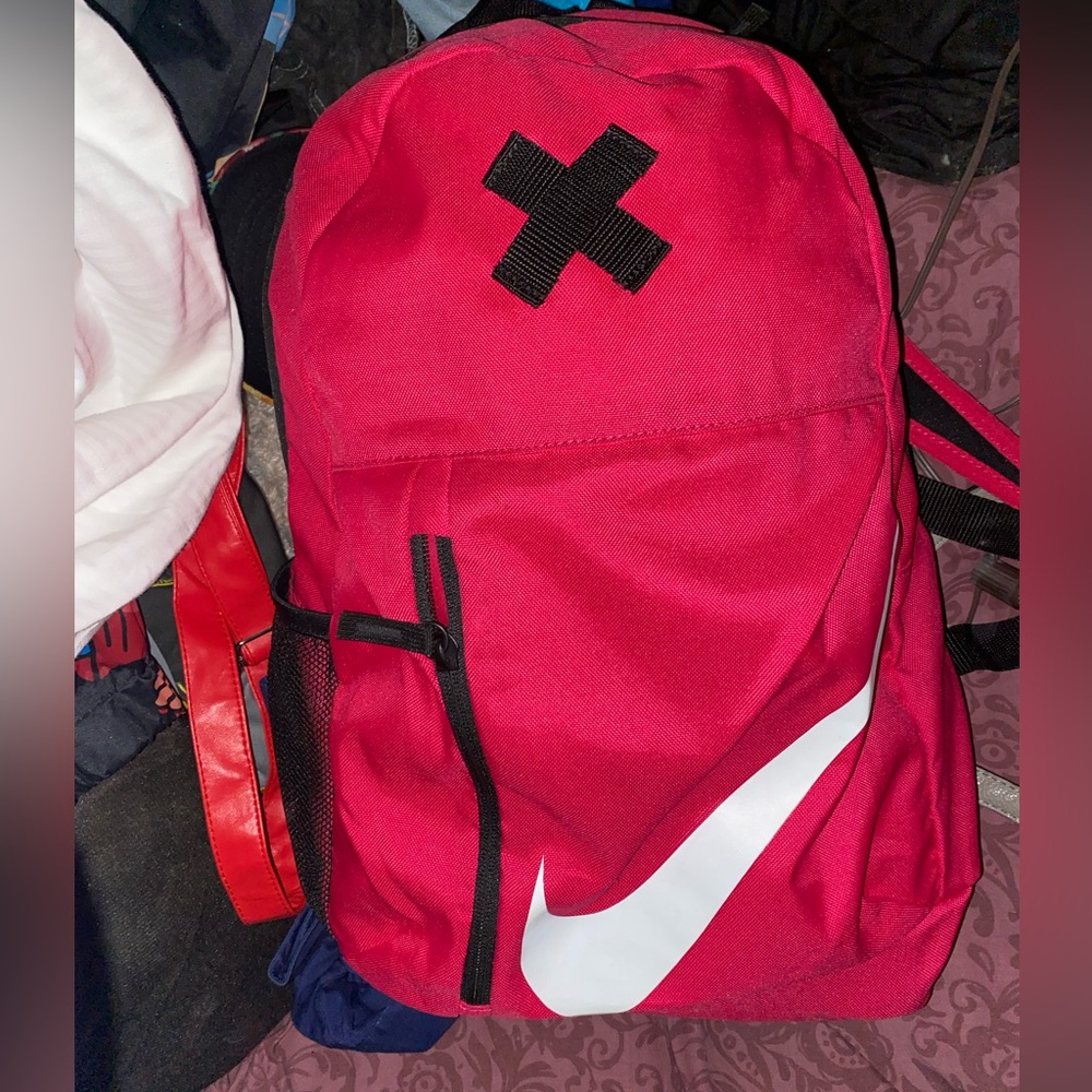 Red Nike back pack